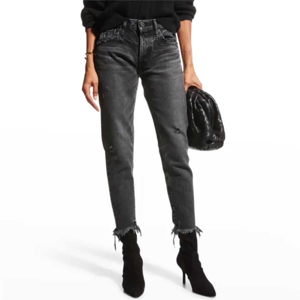 Nwt Moussy Vintage Keller Tapered Black Jeans Size 30